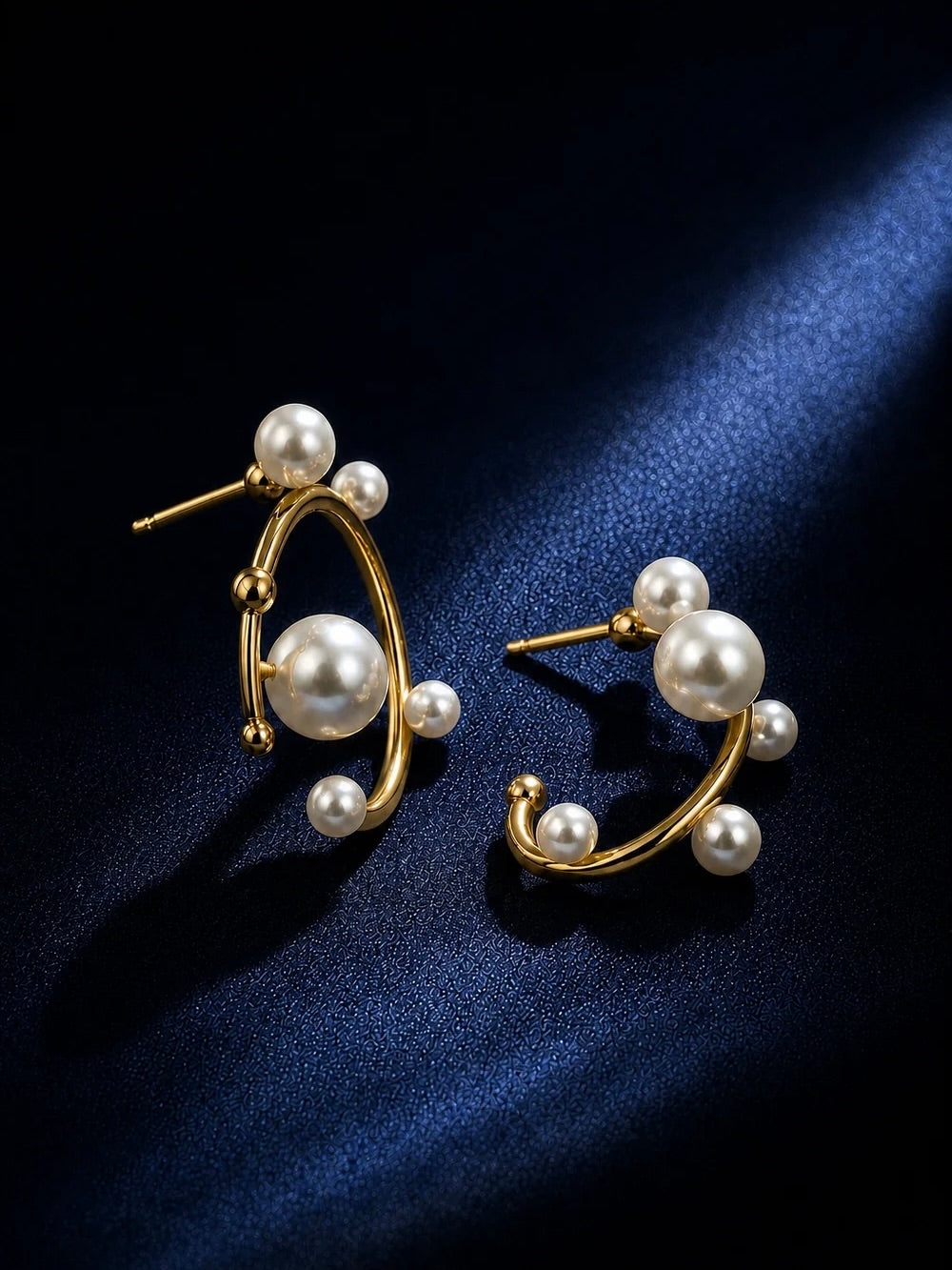 ISHIHARA Yozora Orbit Pearl Earrings