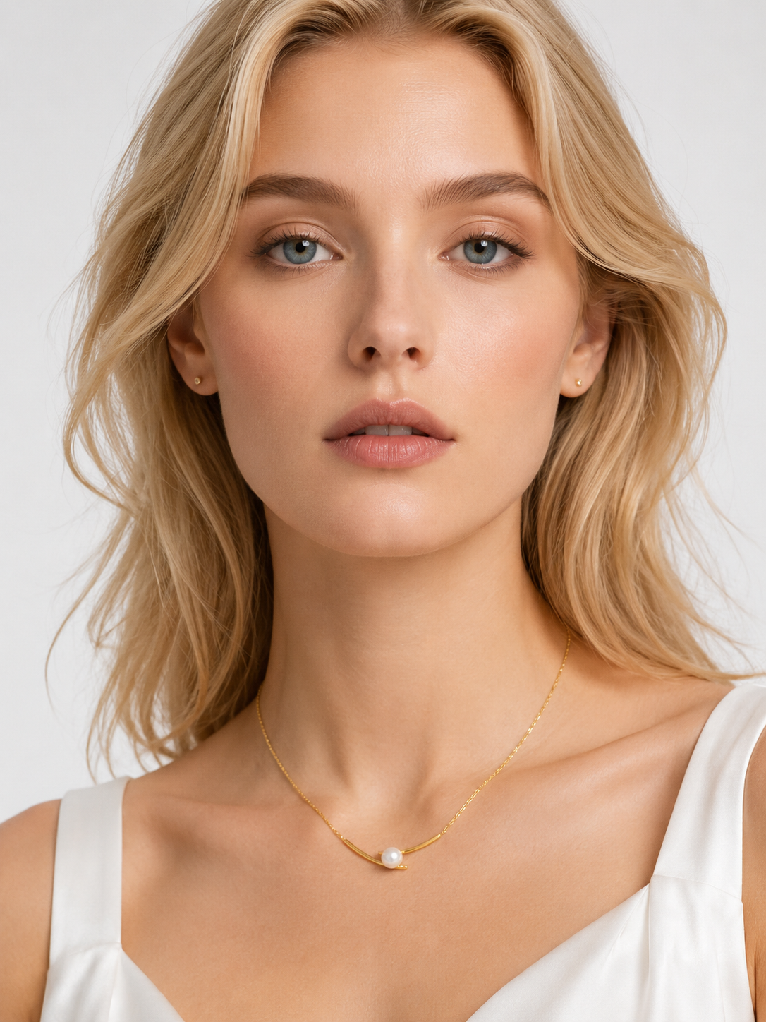 CHÉLIA Pearl Arc Necklace