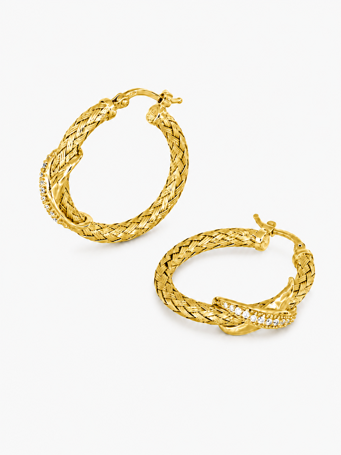 CHÉLIA MILANO Intreccio Lumière Hoop Earrings