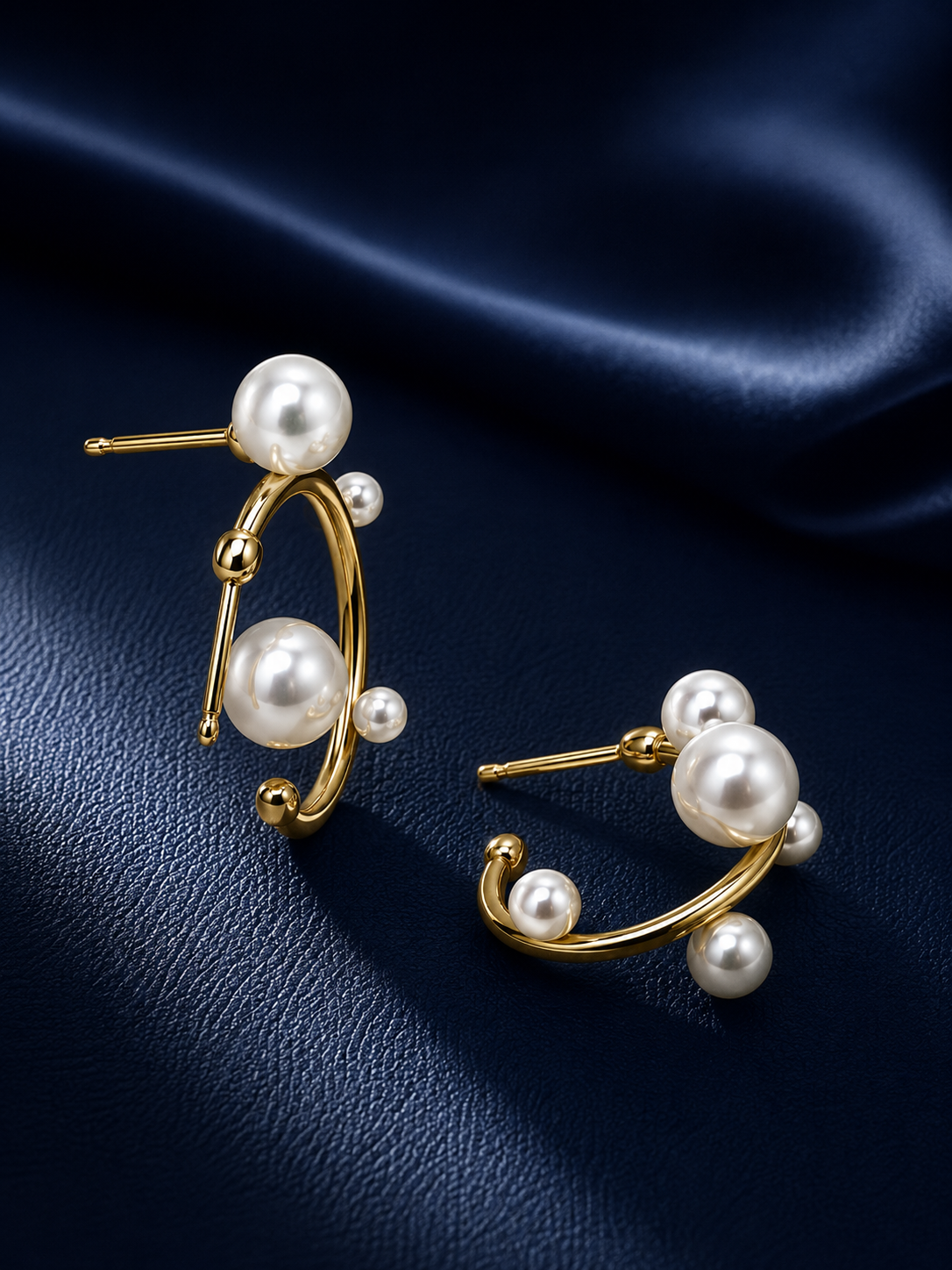 ISHIHARA Yozora Orbit Pearl Earrings