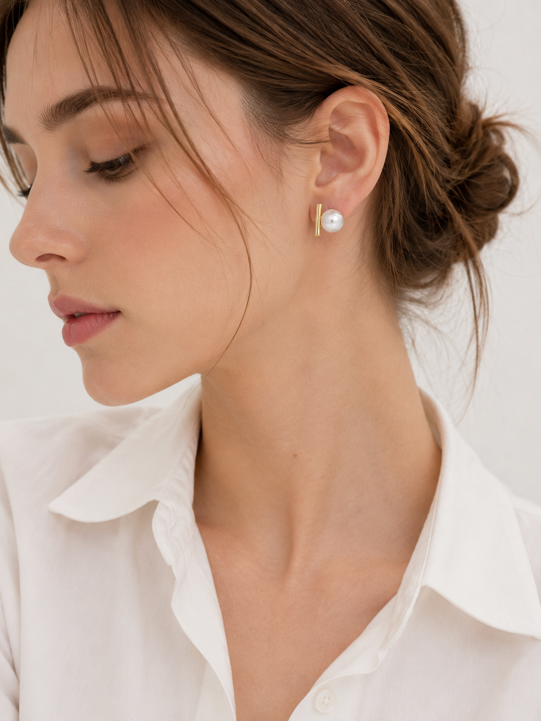 CHÉLIA Perle Ligne Earring