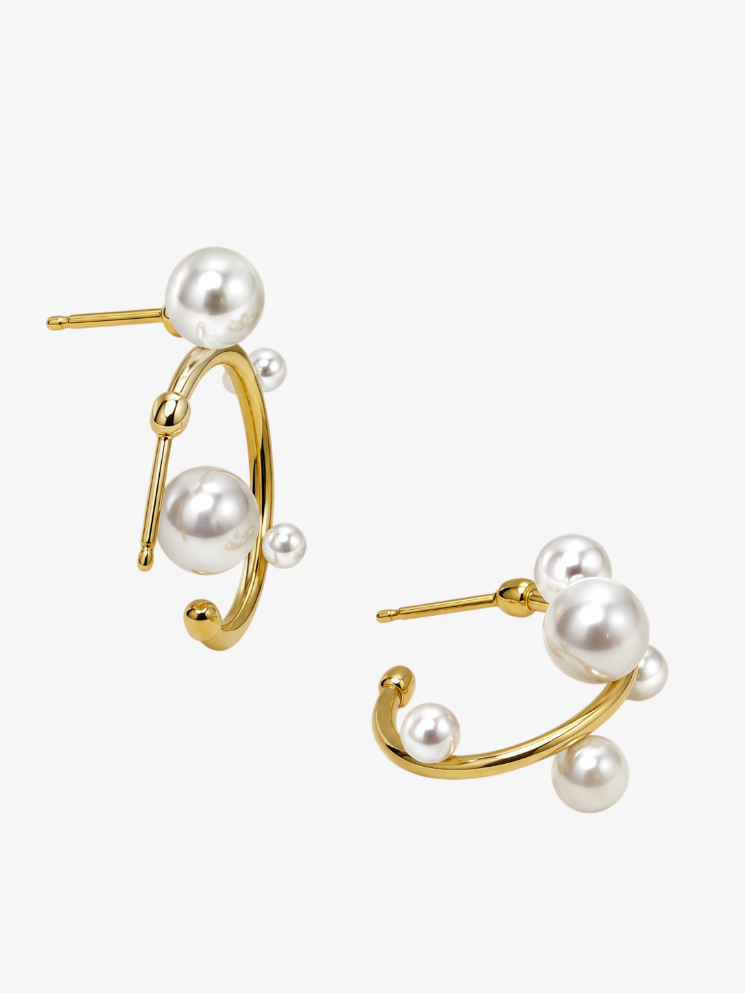 ISHIHARA Yozora Orbit Pearl Earrings