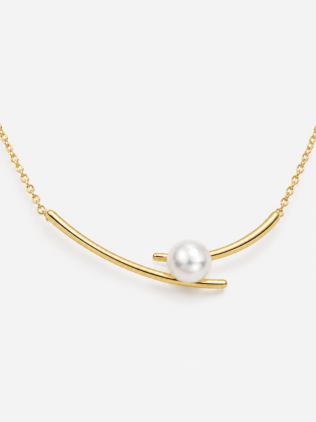 CHÉLIA Pearl Arc Necklace