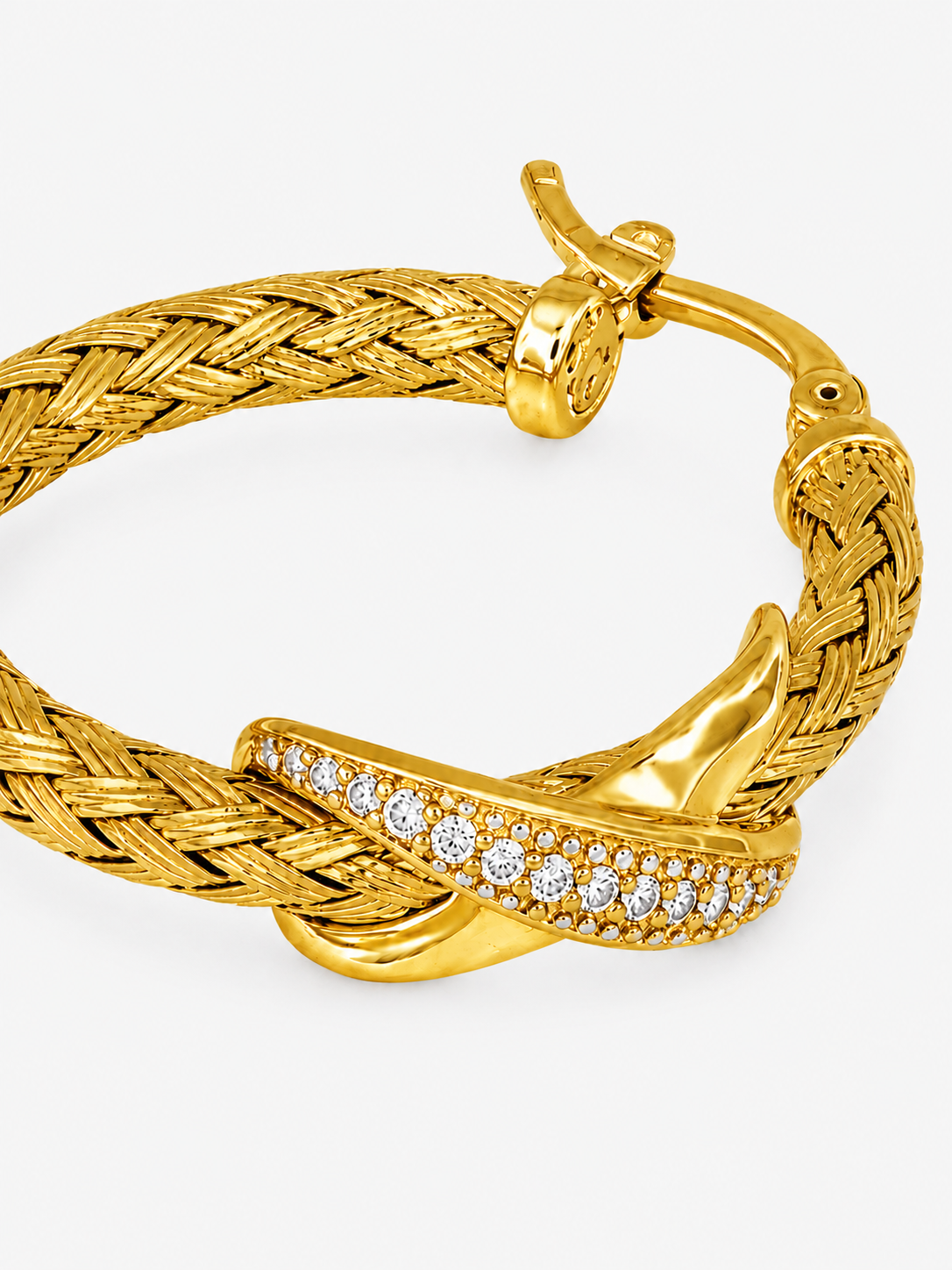 CHÉLIA MILANO Intreccio Lumière Hoop Earrings
