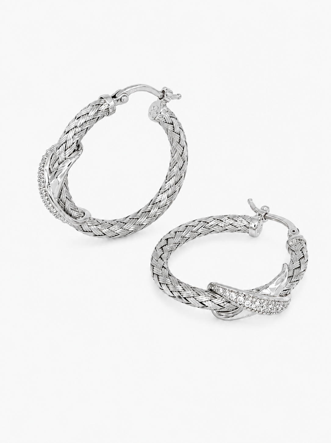 CHÉLIA MILANO Intreccio Lumière Hoop Earrings